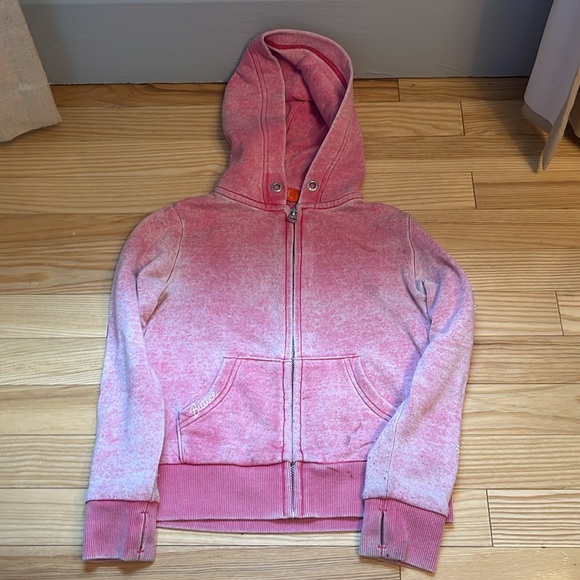 Butter Super Soft Pink girls hoodie with rhinestones Size small/5 - Picture 4 of 6